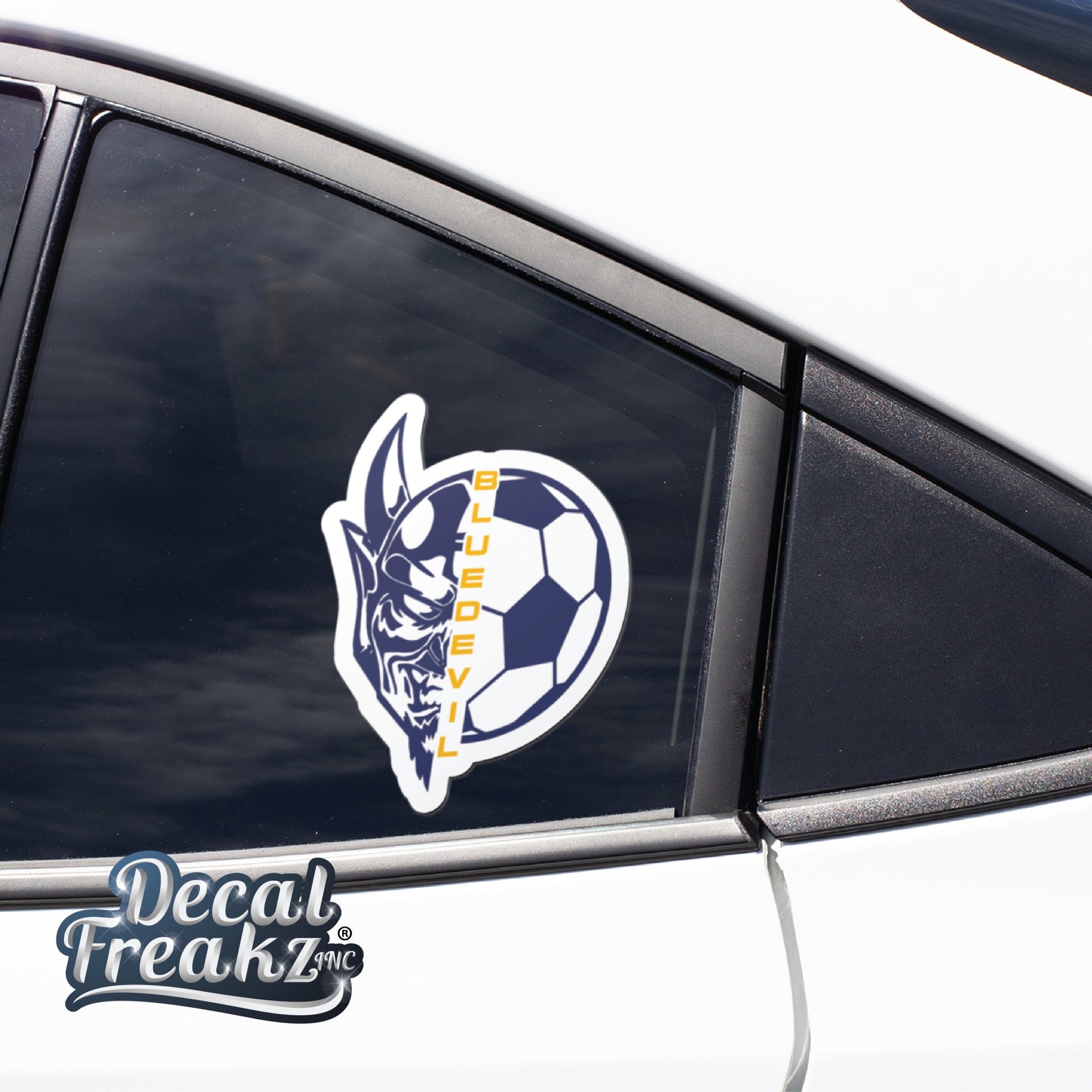 Gaylord Soccer Decal - Blue Devil Head - DecalFreakz