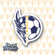 Gaylord Soccer Decal - Blue Devil Head - DecalFreakz