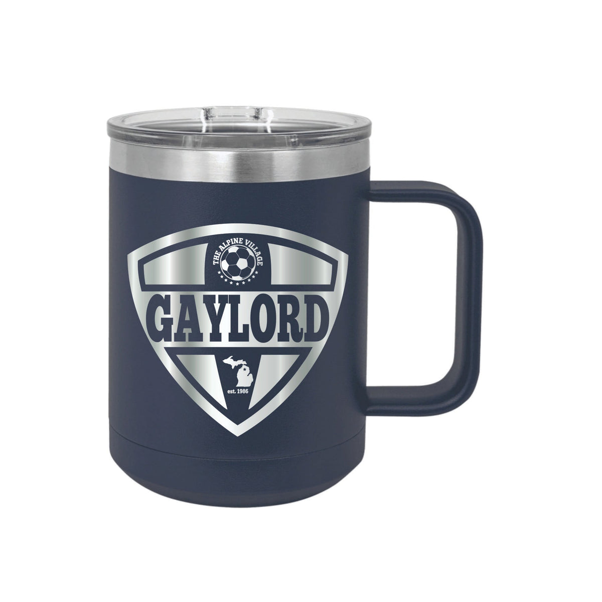 Gaylord Travel Soccer – Team Rausch Insulated Mug - DecalFreakz
