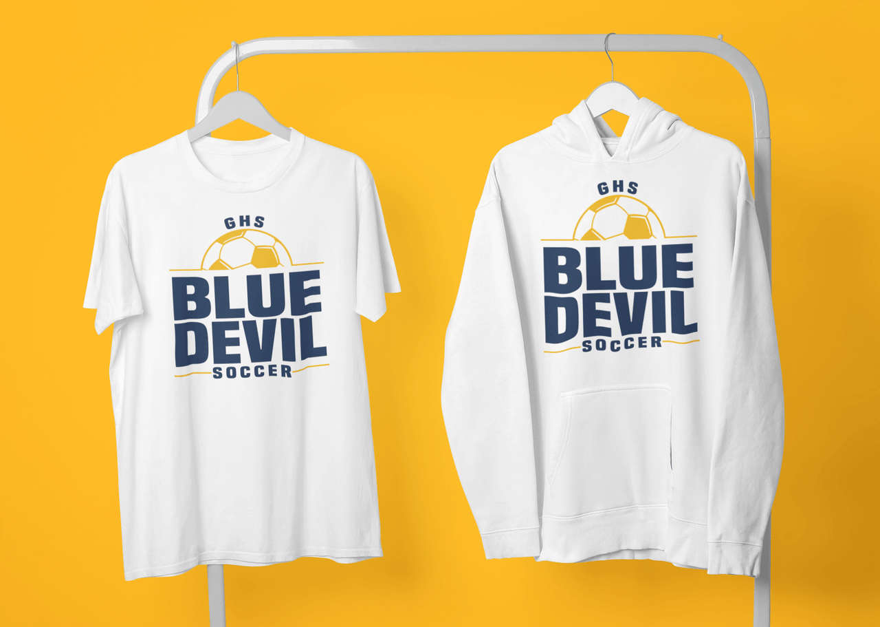 GHS Blue Devil Soccer Tee or Hoodie - DecalFreakz