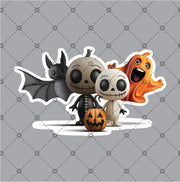 Halloween Character Group Sticker - DecalFreakz