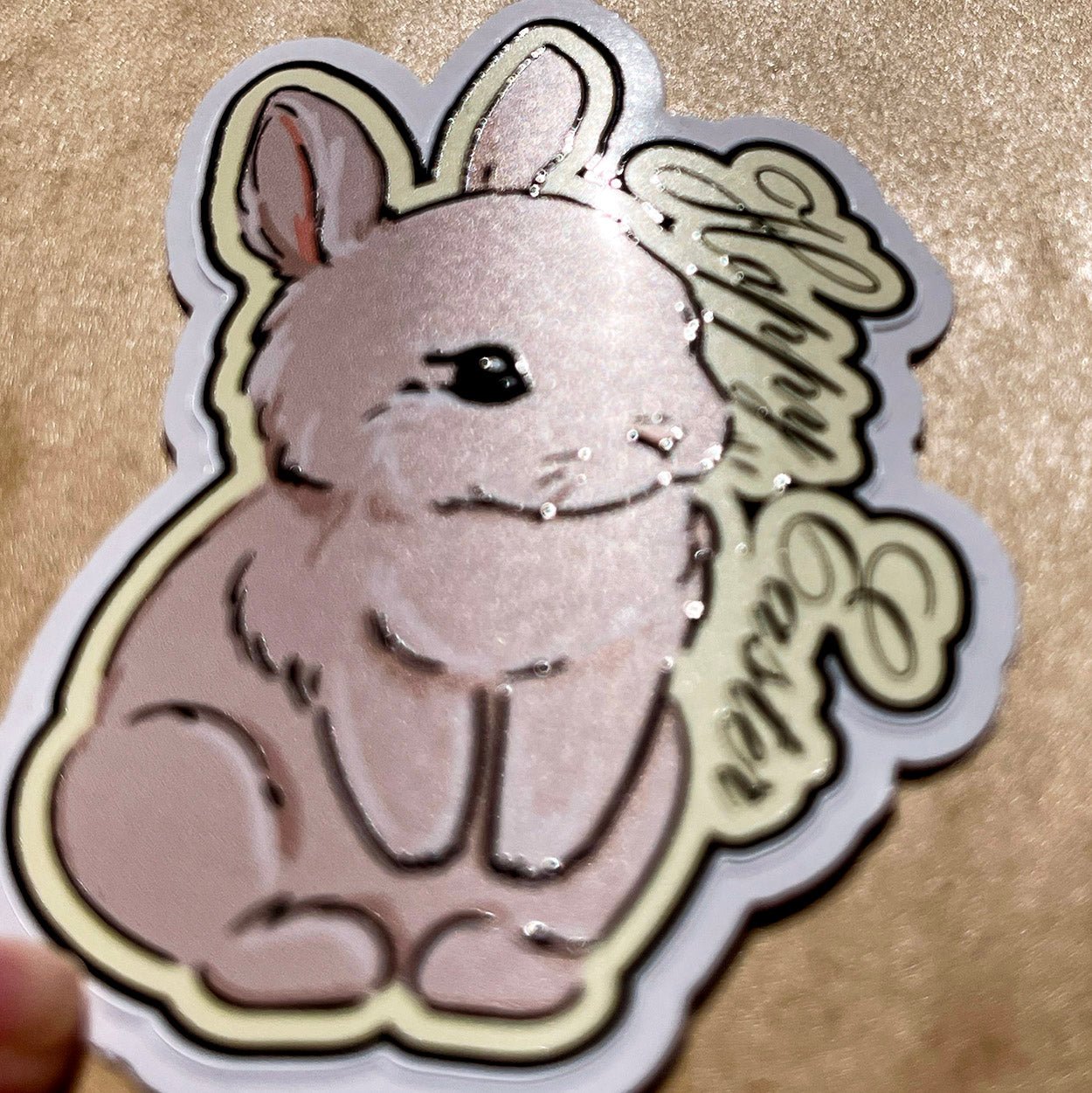 Happy Easter Bunny - Raised Sticker - DecalFreakz