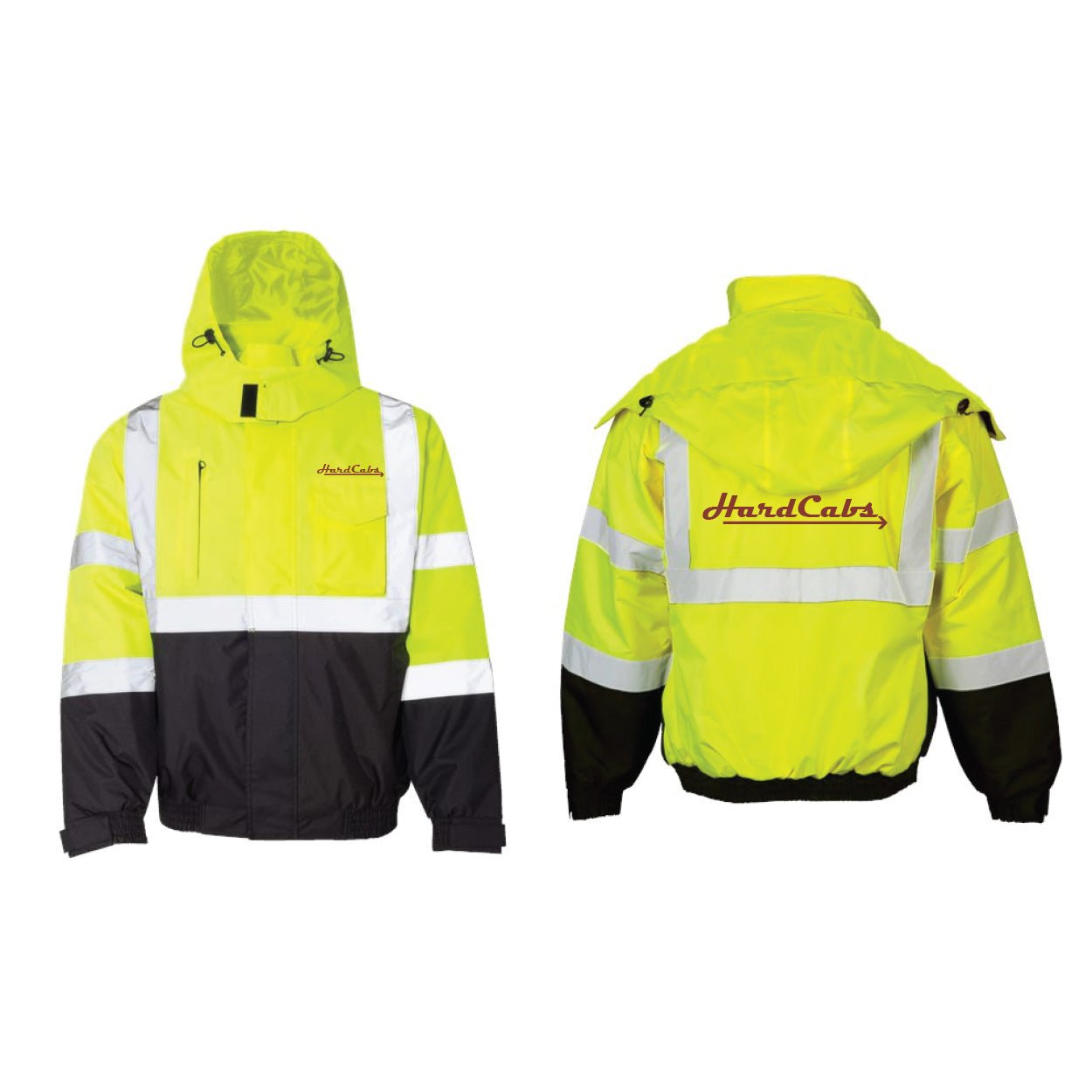 HardCabs Hi - Vis Insulated Jacket - DecalFreakz