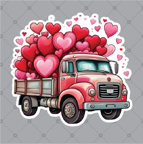 Heart Truck Sticker - DecalFreakz