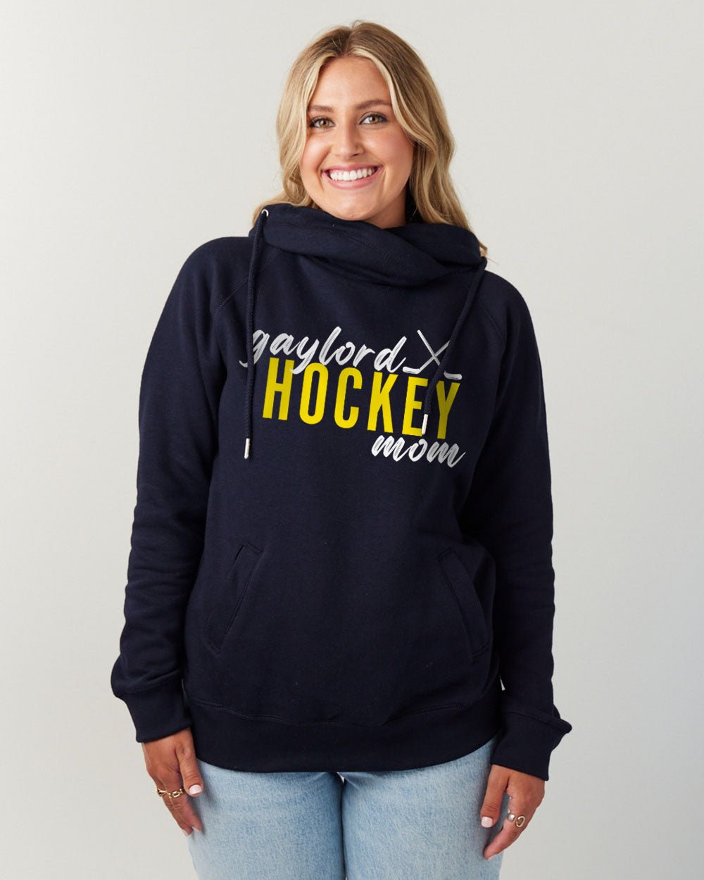 Hockey Mom Funnel Neck Hoodie