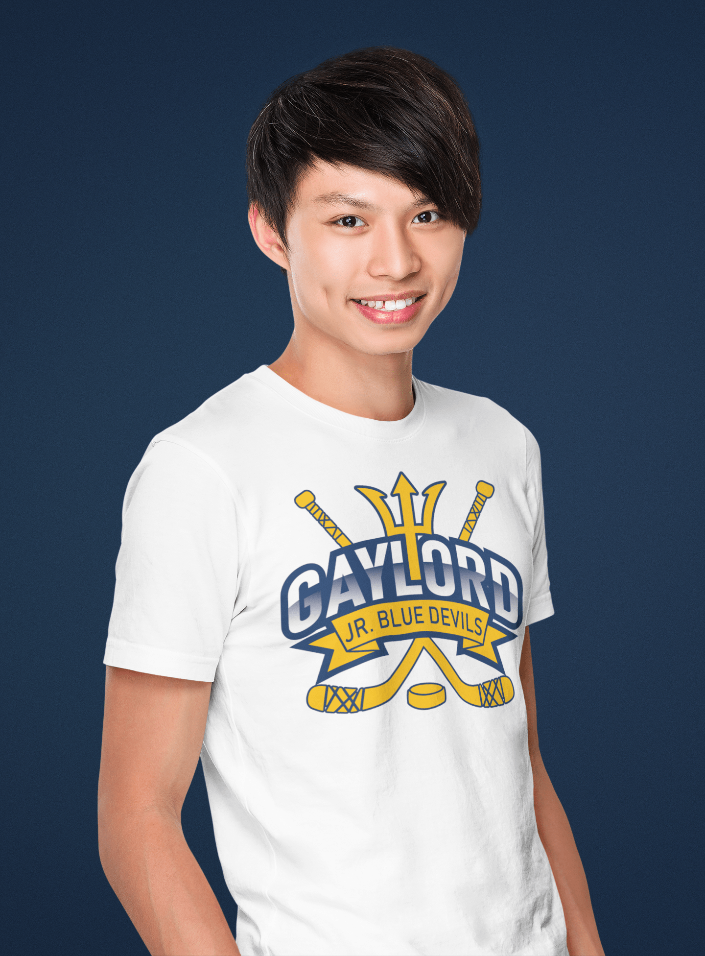 Junior Blue Devils Hockey Tee - DecalFreakz