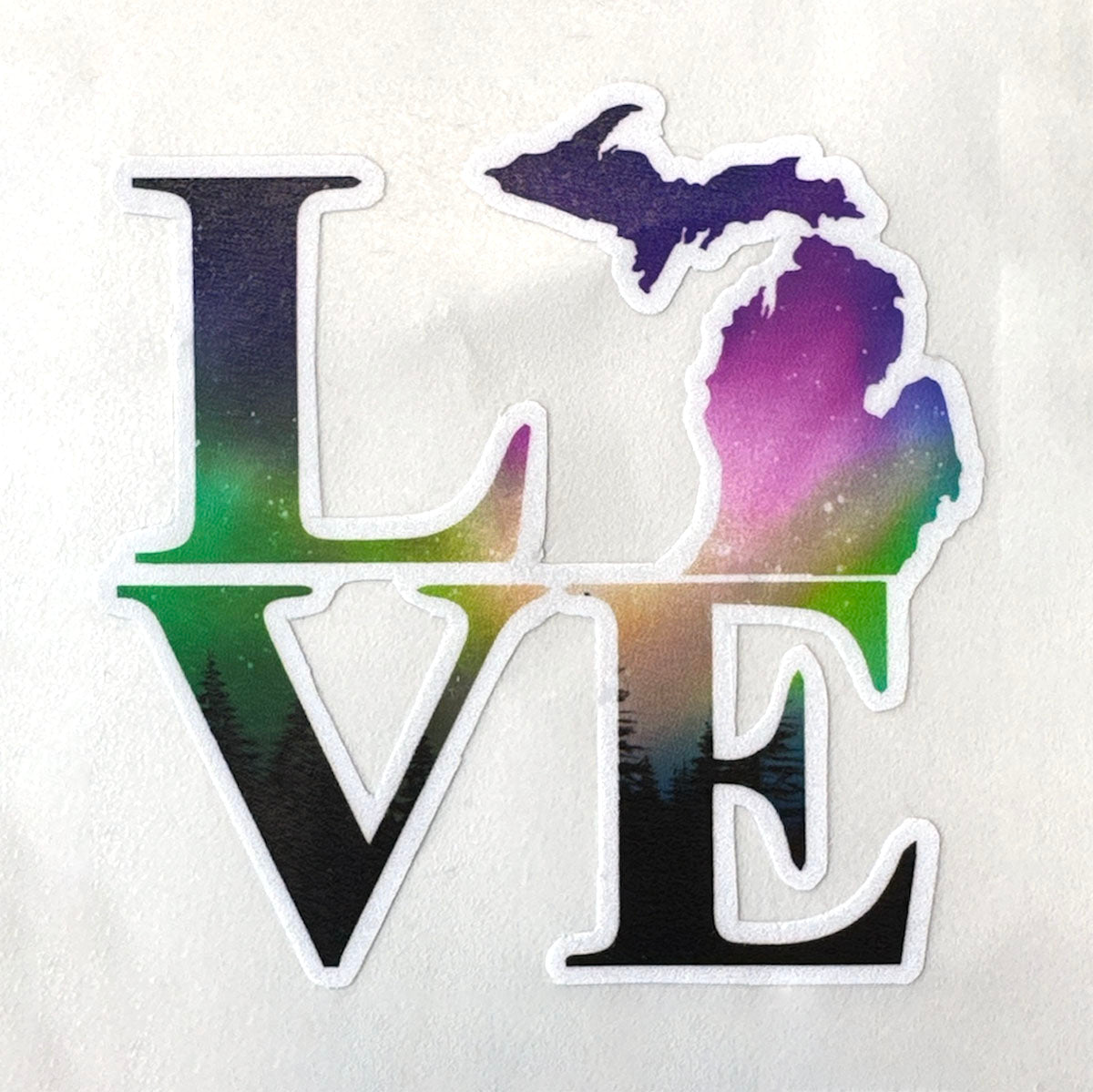 L.O.V.E Decal - Northern Lights - DecalFreakz