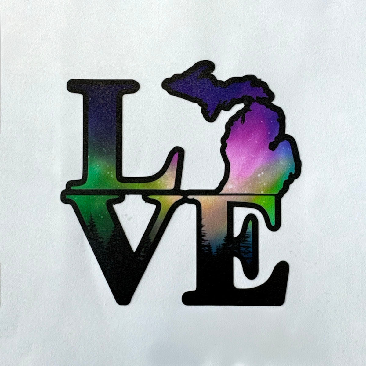 L.O.V.E Decal - Northern Lights - DecalFreakz