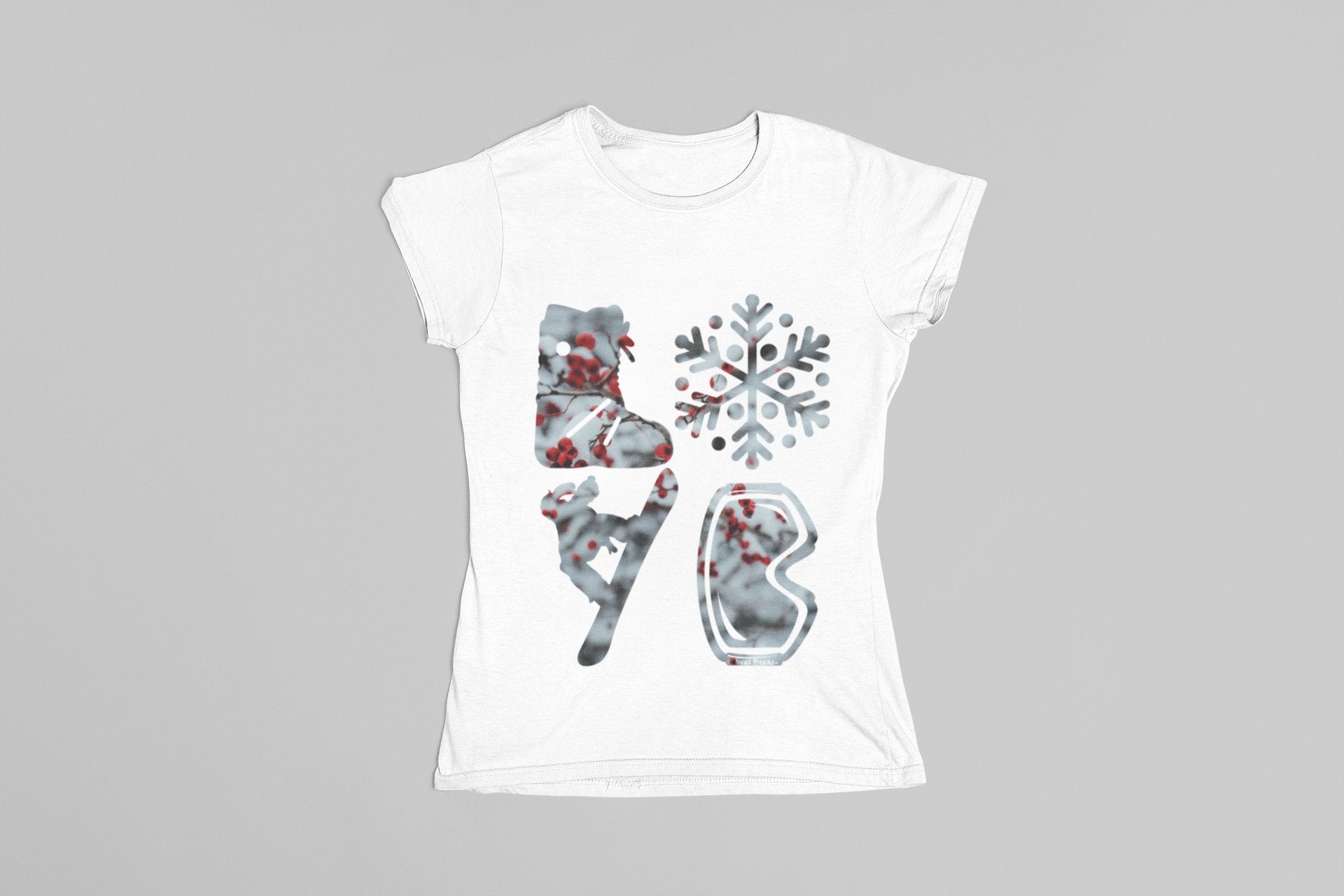 LOVE Snowboard Icy Berries - T-Shirt, Long Sleeve, Crewneck, Hoodie With FREE Decal - DecalFreakz