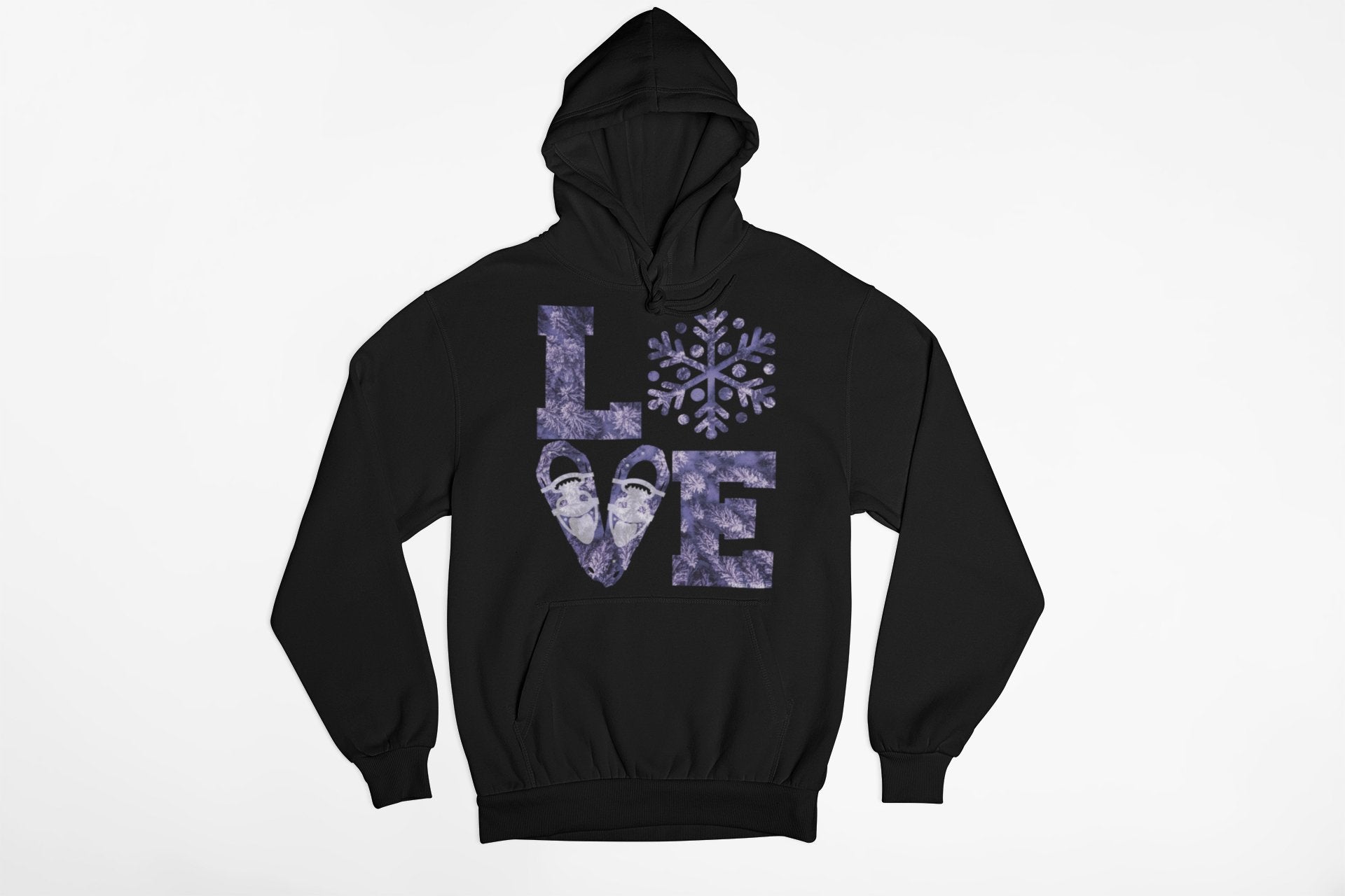 LOVE Snowshoe Arial Trees - T-Shirt, Long Sleeve, Crewneck, Hoodie With FREE Decal - DecalFreakz