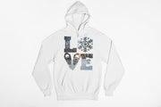 LOVE Snowshoe Winter Woods - T-Shirt, Long Sleeve, Crewneck, Hoodie With FREE Decal - DecalFreakz