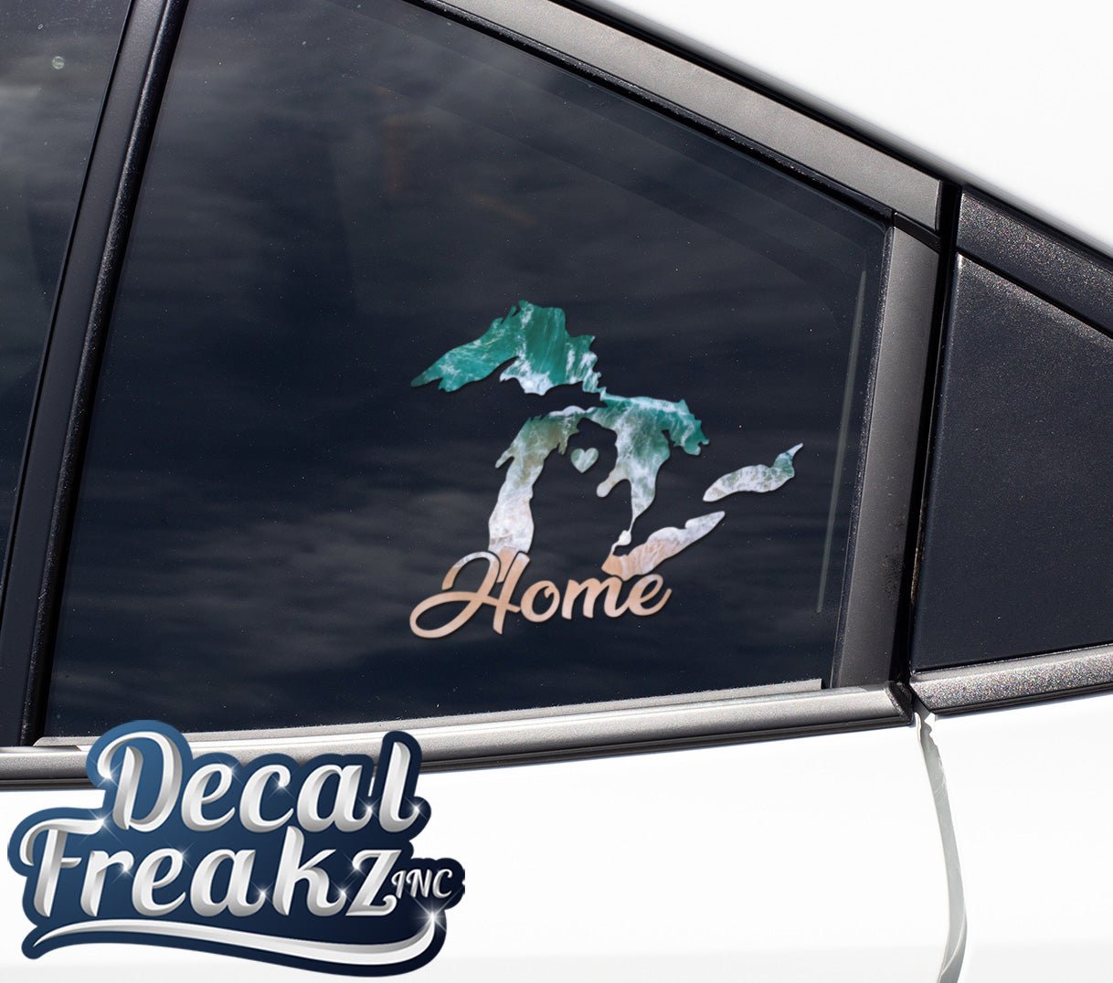 MI Great Lakes Home Beach Shore Decal - DecalFreakz