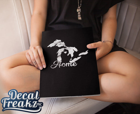 MI Great Lakes Home Marble Decal - DecalFreakz