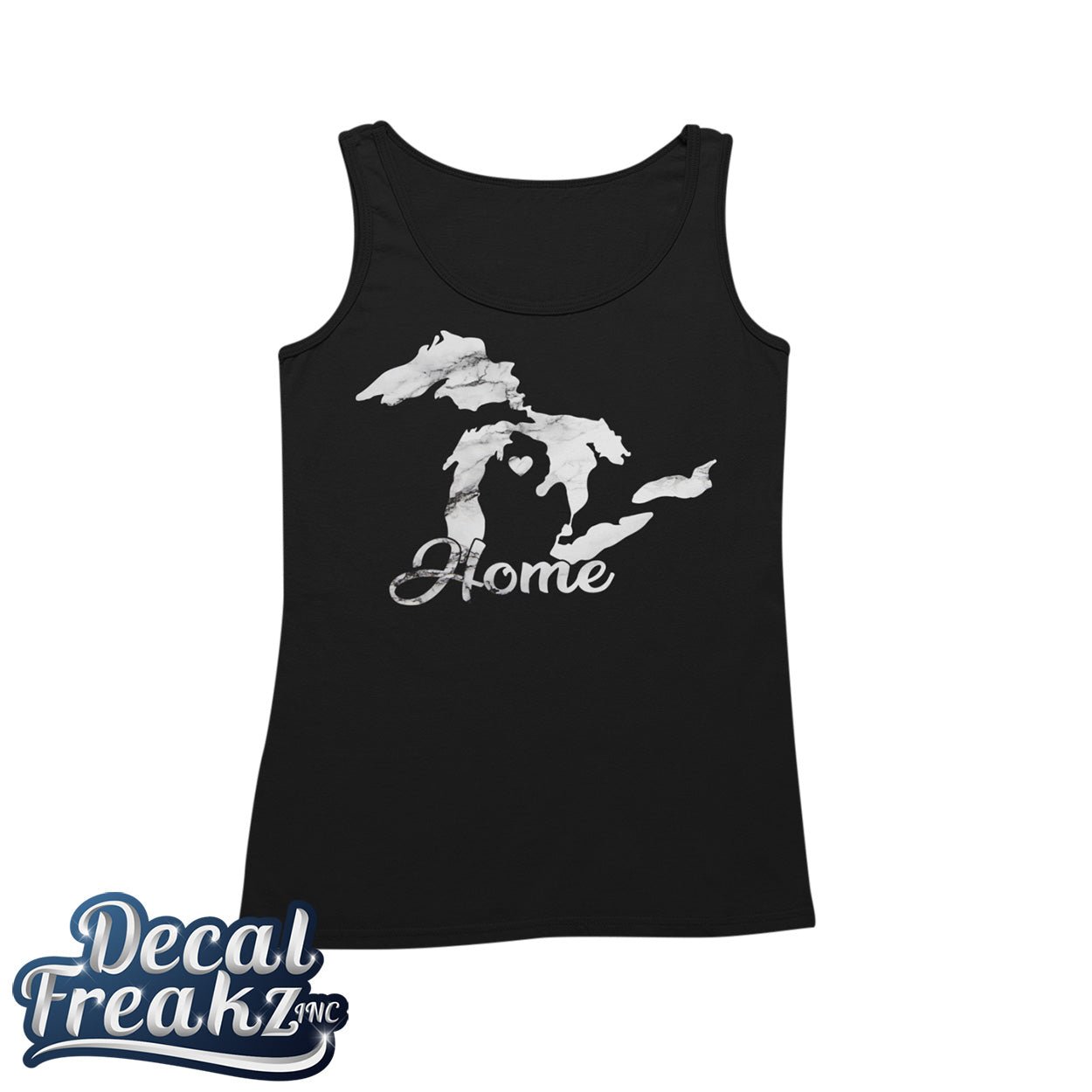 MI Great Lakes Home Marble - Tank, T-Shirt, Hoodie With FREE Decal - DecalFreakz