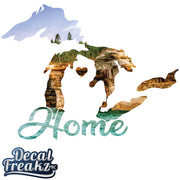 MI Great Lakes Home Pictured Rocks Decal - DecalFreakz