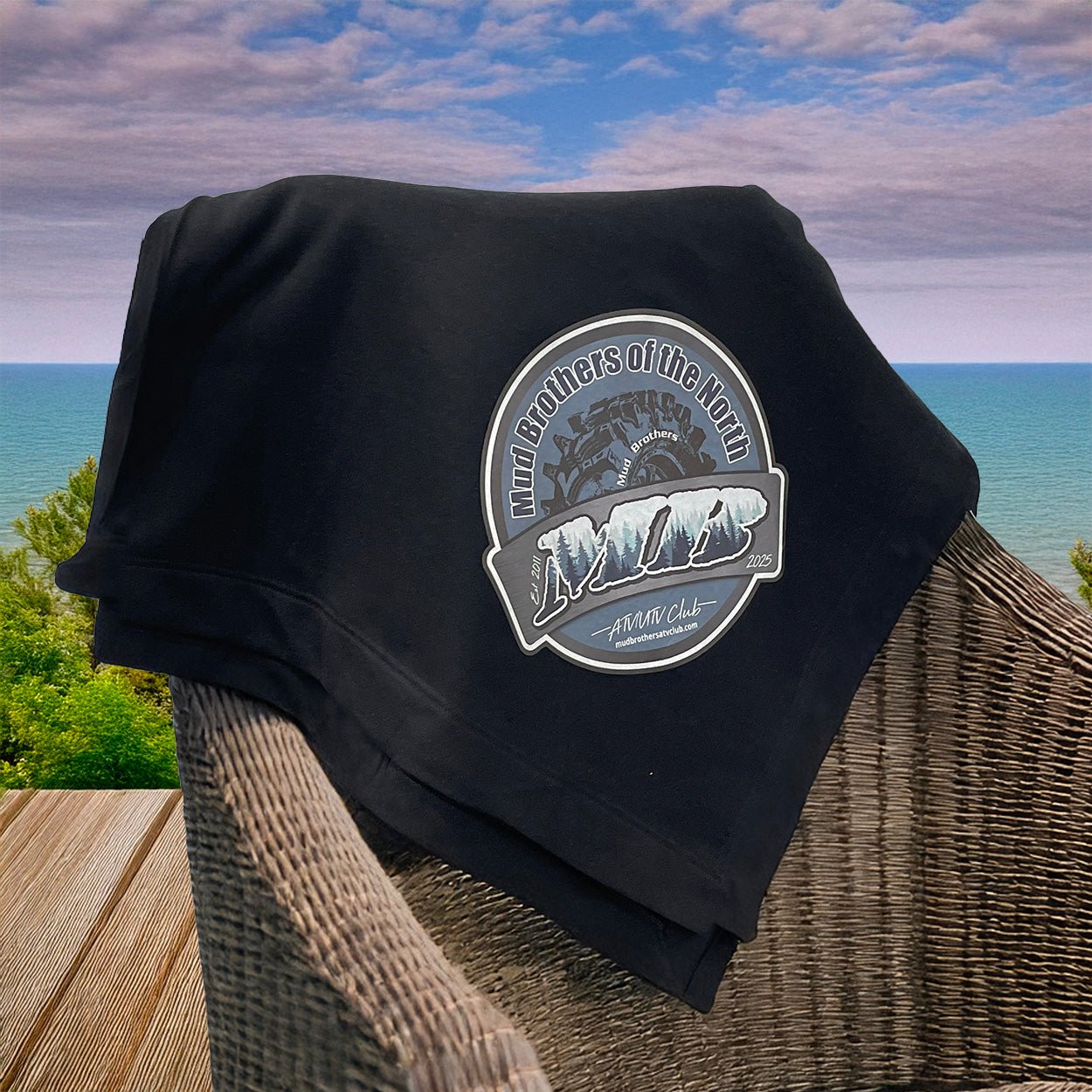 Mud Brothers of the North Cotton Throw Blanket - DecalFreakz