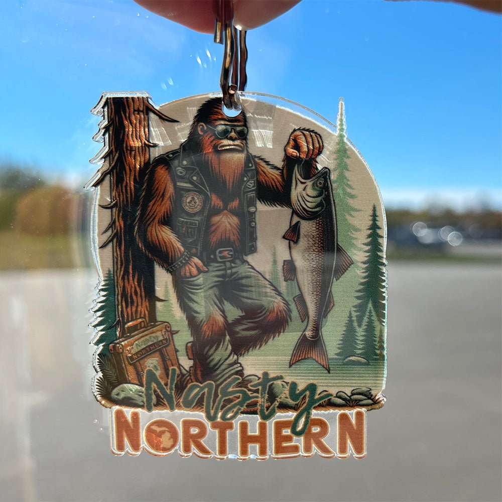 Nasty Northern Gone Fishin' Key Chain - DecalFreakz