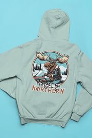 Nasty Northern Moose on the Loose Sweatshirt - DecalFreakz