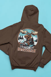 Nasty Northern Moose on the Loose Sweatshirt - DecalFreakz