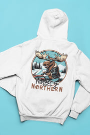 Nasty Northern Moose on the Loose Sweatshirt - DecalFreakz