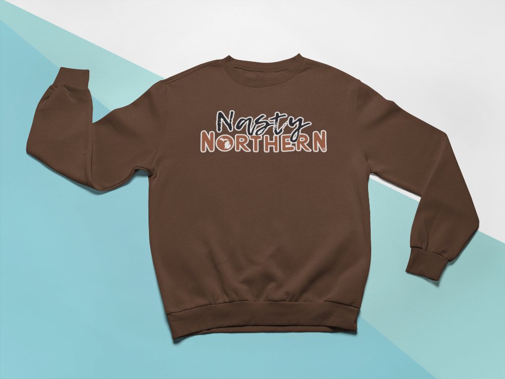 Nasty Northern Moose on the Loose Sweatshirt - DecalFreakz