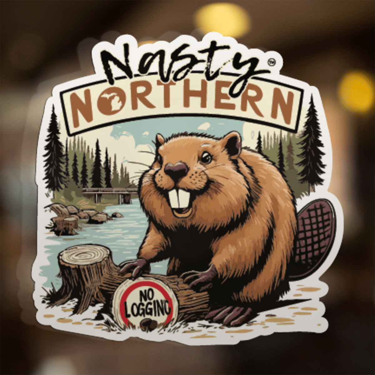 Nasty Northern Rogue Beaver Decal - DecalFreakz