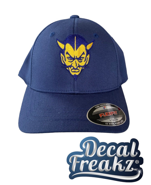 Navy Blue Devil Youth Hat - DecalFreakz