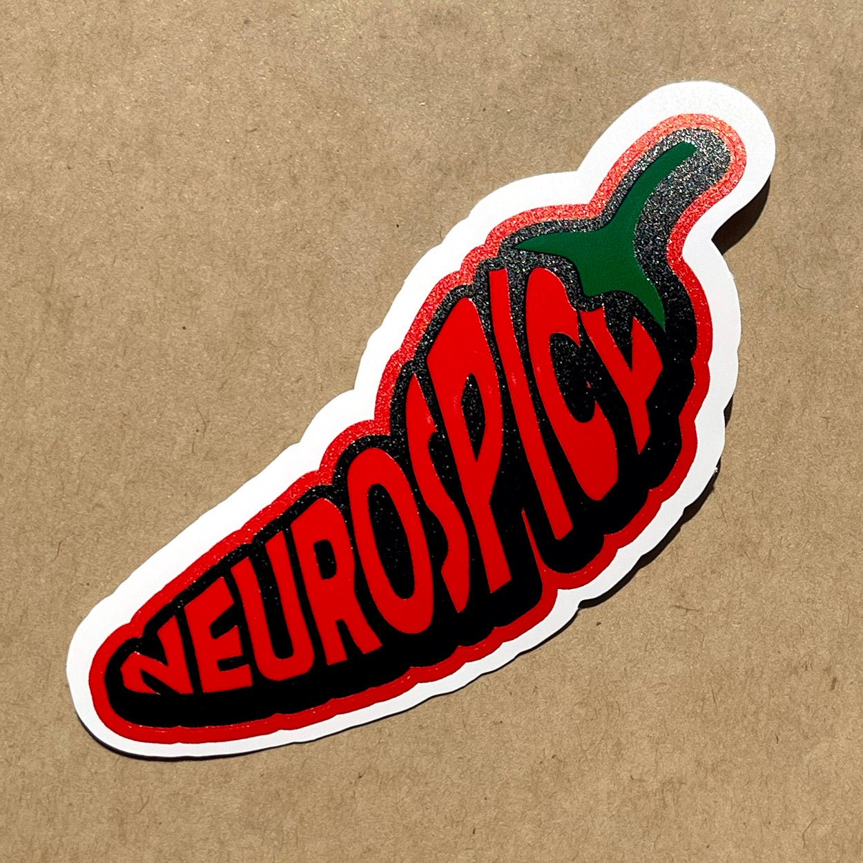 Neurospicy - Raised Sticker - DecalFreakz