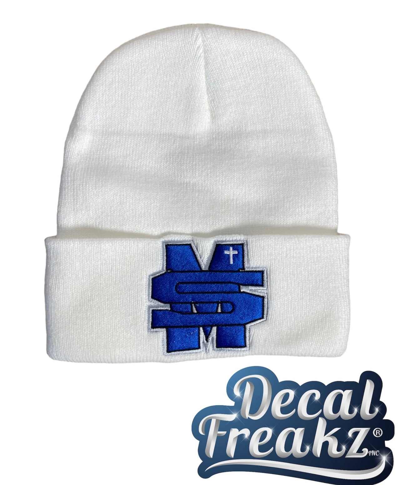 Overlapping St. Mary's Logo Beanie - DecalFreakz