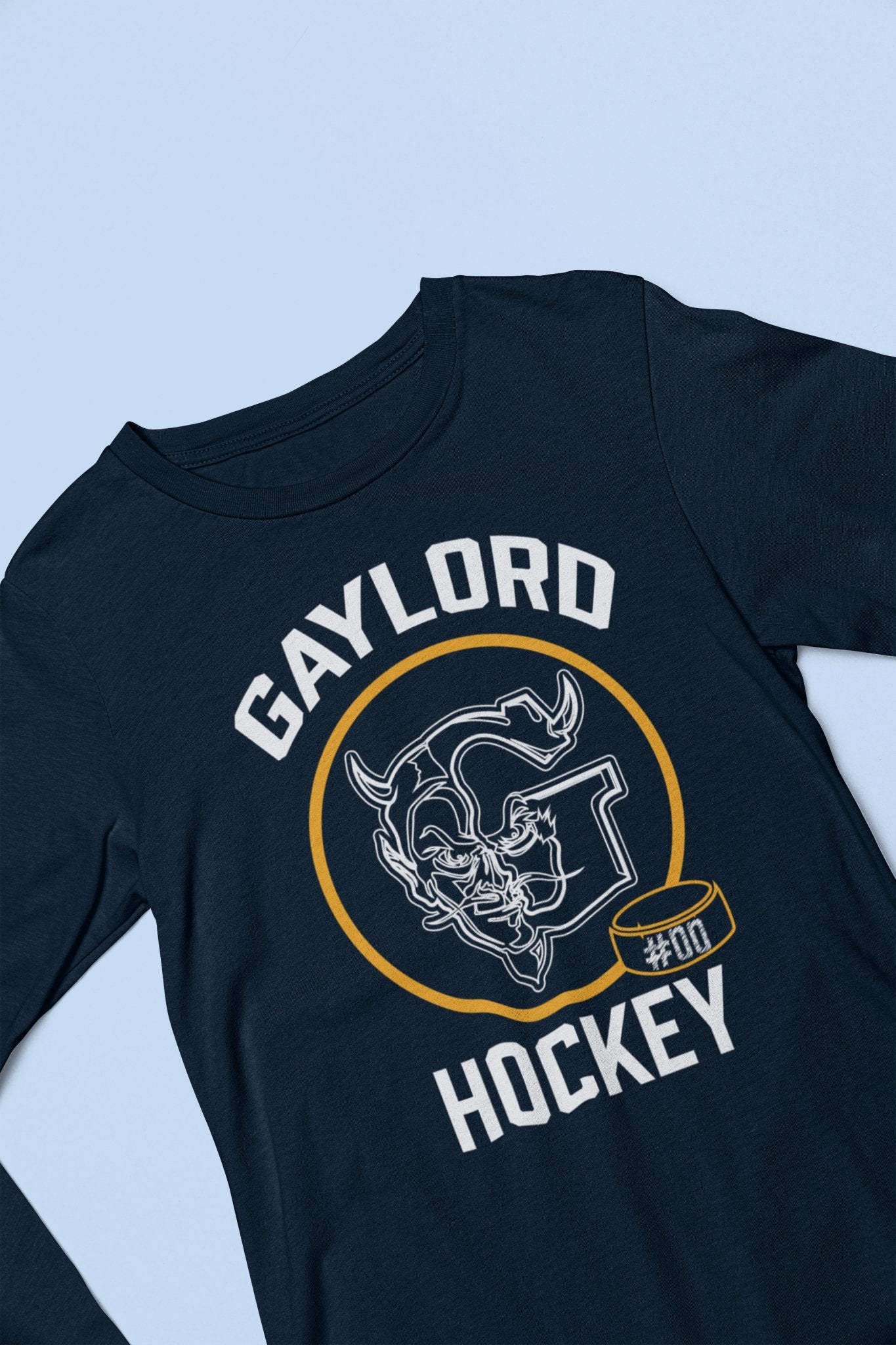 Player # Gaylord Hockey Devil G Hockey Long Sleeve - DecalFreakz