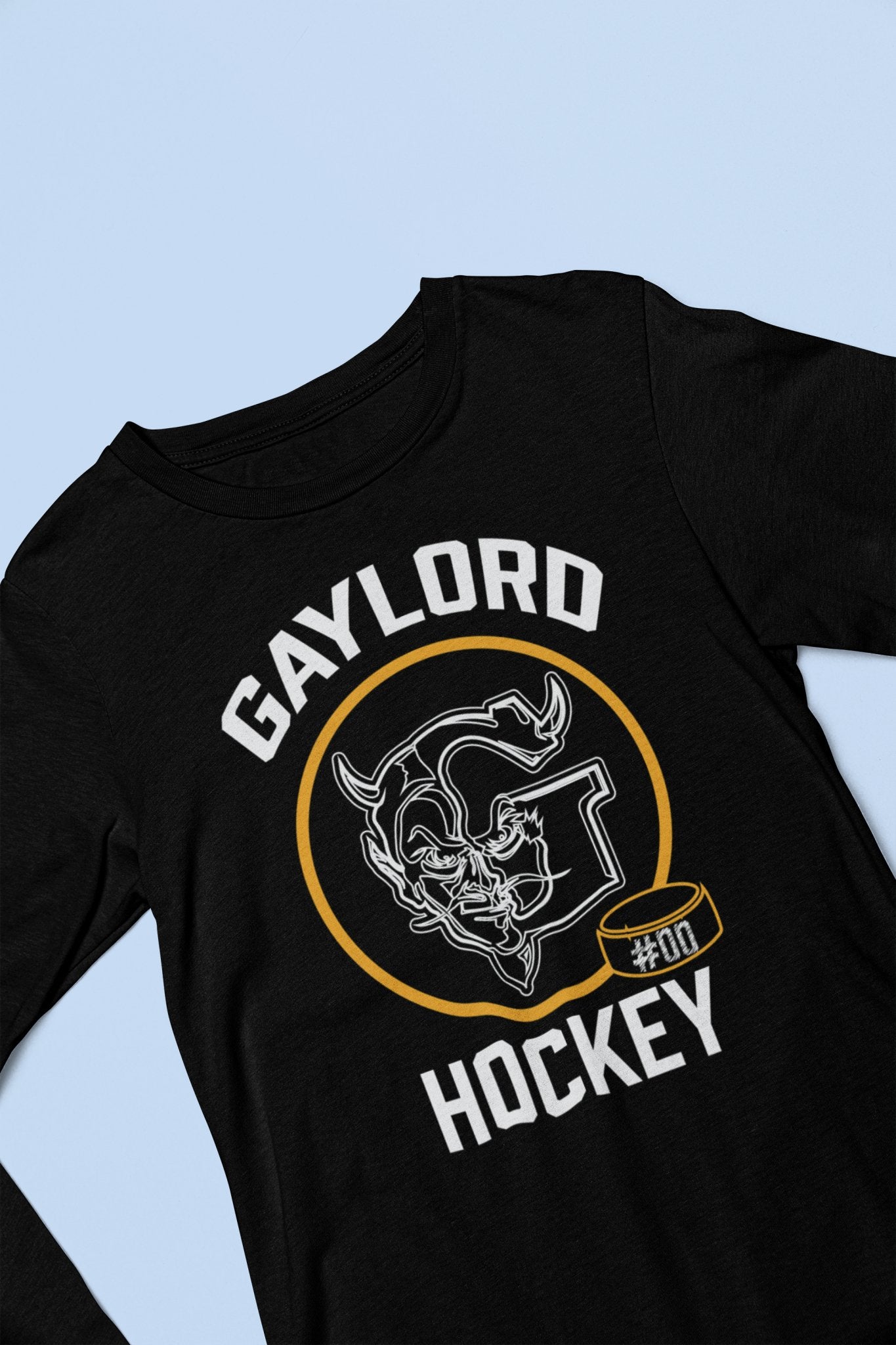 Player # Gaylord Hockey Devil G Hockey Long Sleeve - DecalFreakz