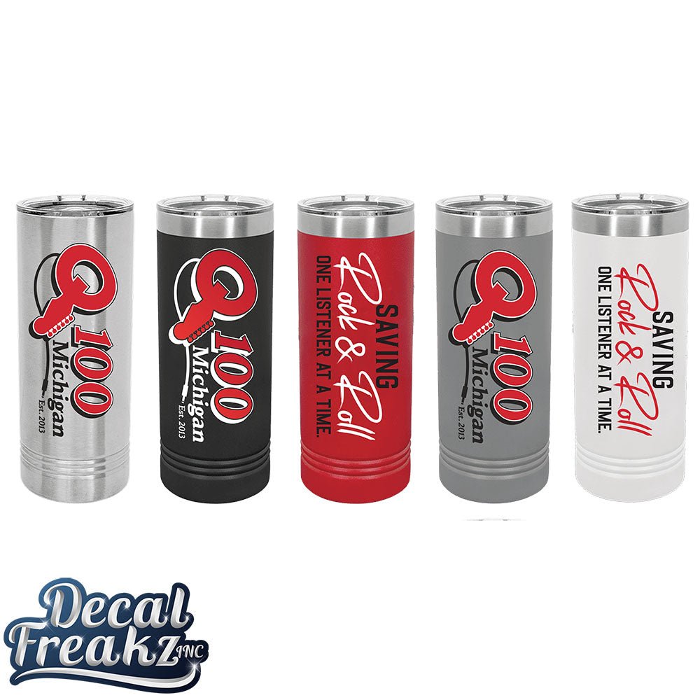 Q100 Saving Rock 22oz Tumbler - Double Sided Print - DecalFreakz