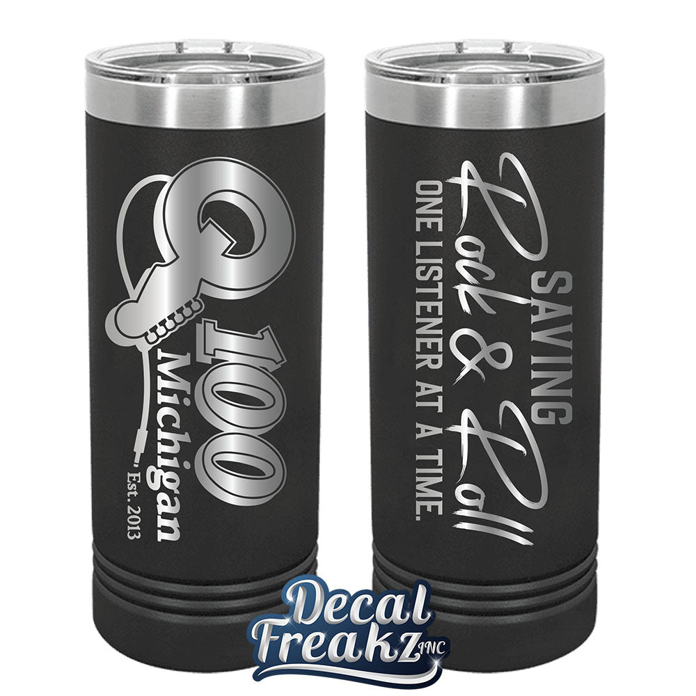 Q100 Saving Rock 22oz Tumbler - Engraved - DecalFreakz