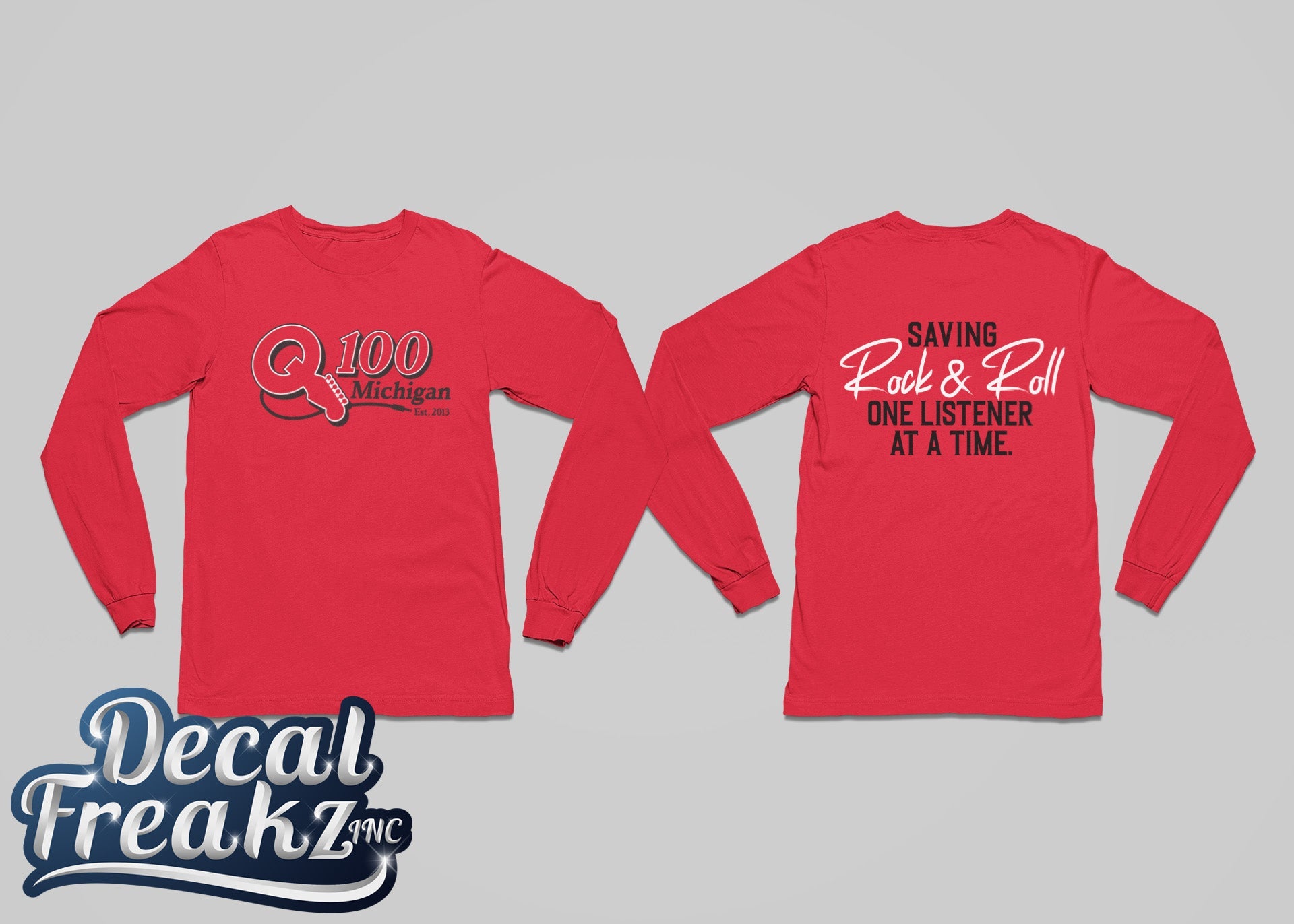 Q100 Saving Rock Long Sleeve - DecalFreakz