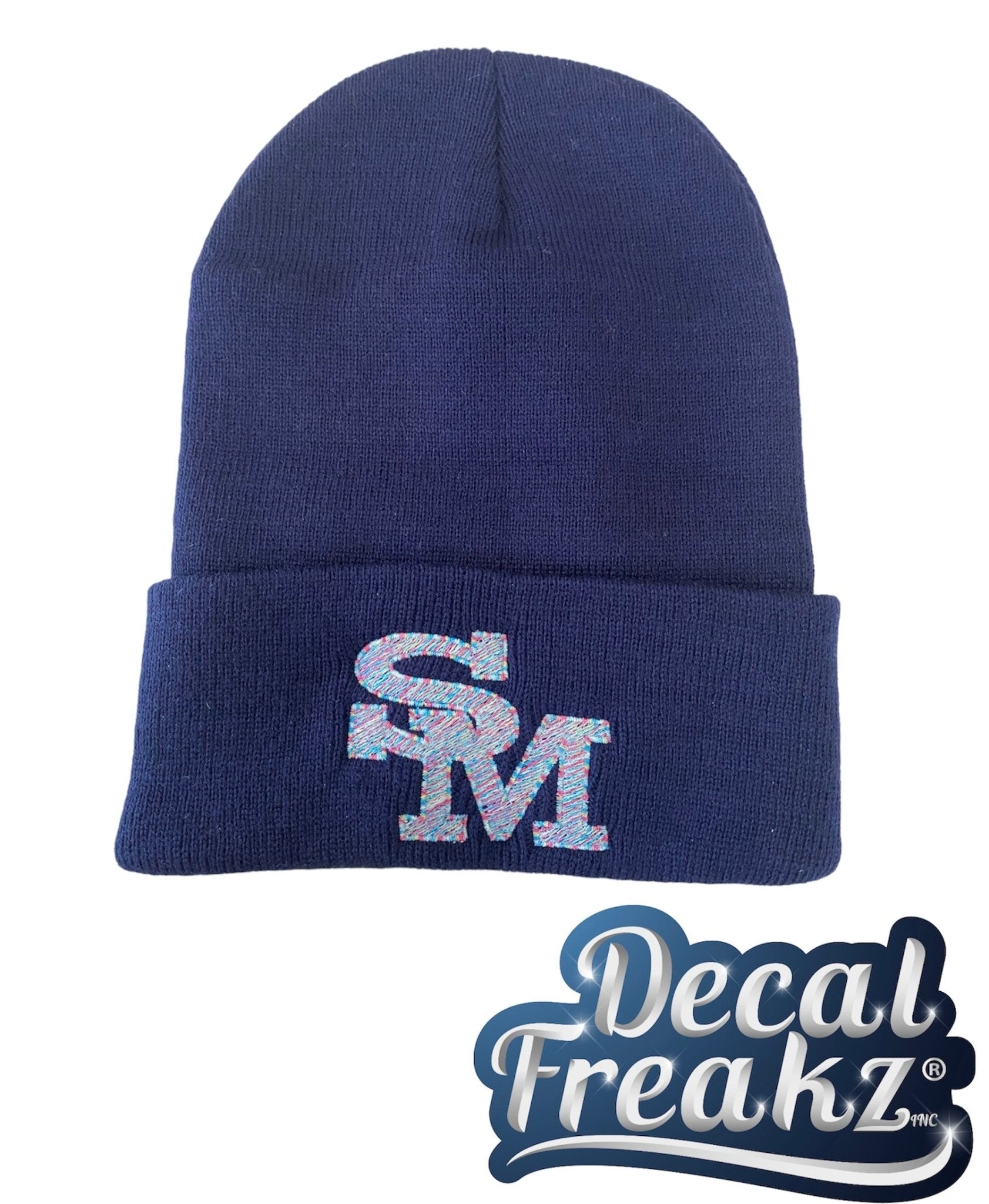 Rainbow SM St. Mary's Navy Beanie - DecalFreakz