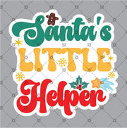 Santa's Little Helper Sticker - DecalFreakz