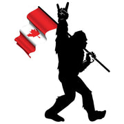 Sasquatch Rock on Canadian Flag Bigfoot Decal - DecalFreakz