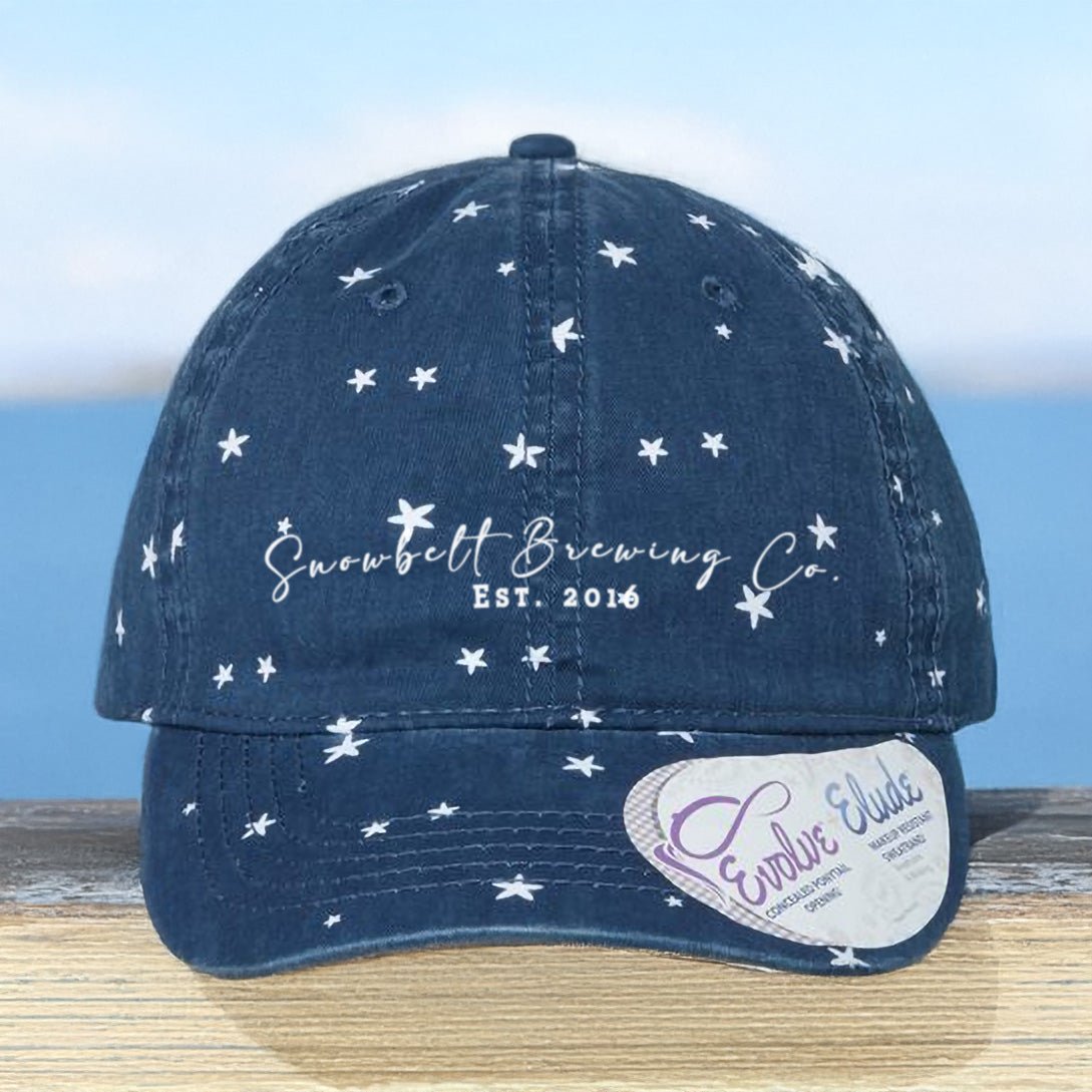 Snowbelt Brewing Co. Patterned Ponytail Cap - DecalFreakz