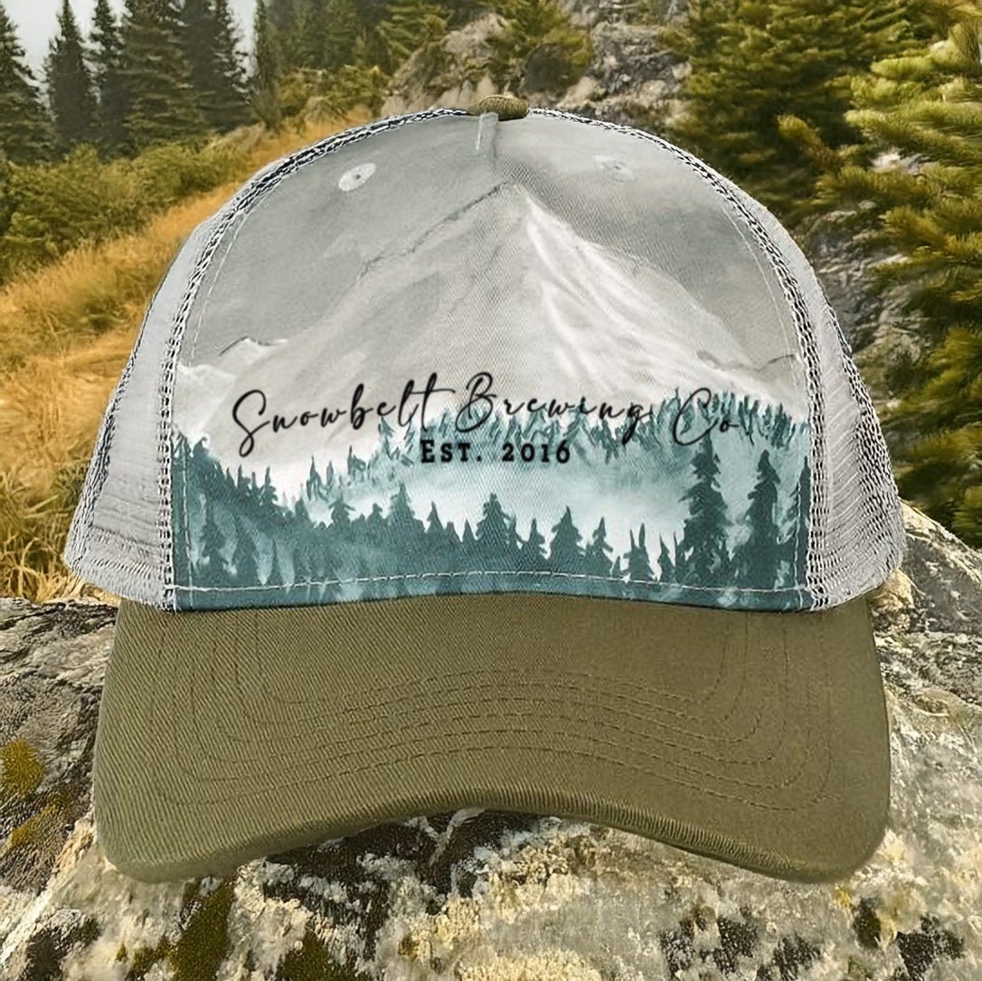 Snowbelt Brewing Co. Scenic Trucker Hat – Embroidered - DecalFreakz