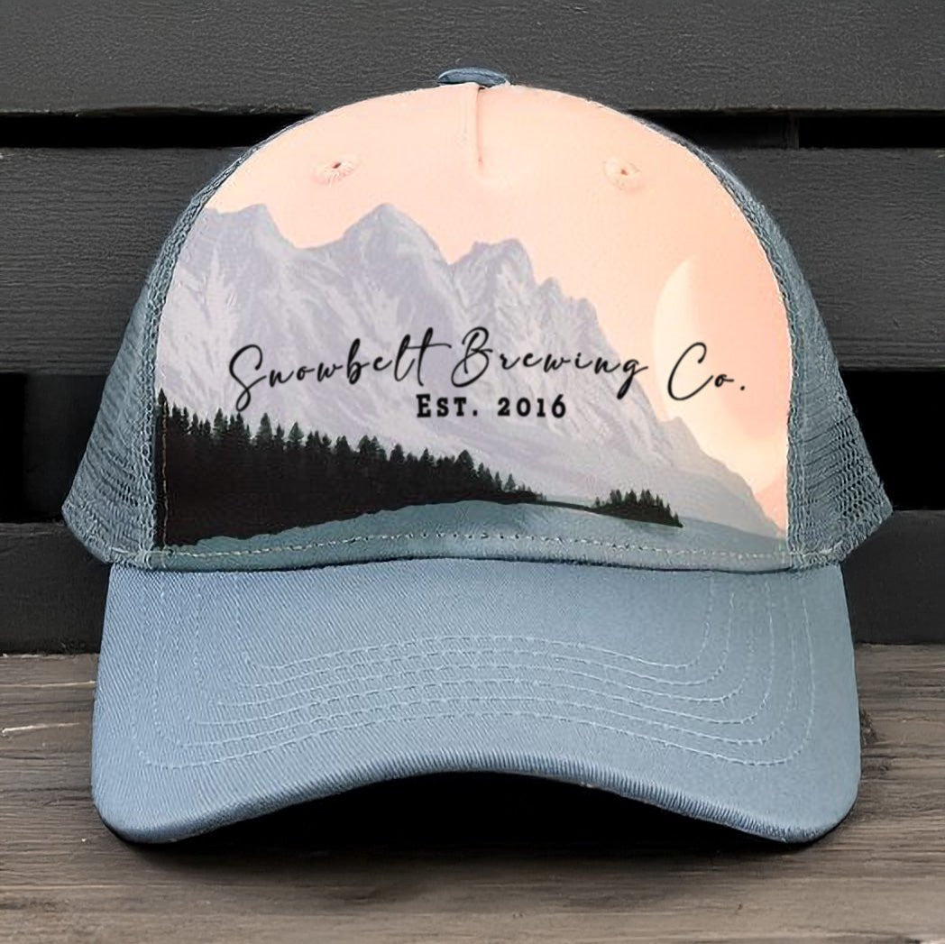 Snowbelt Brewing Co. Scenic Trucker Hat – Embroidered - DecalFreakz