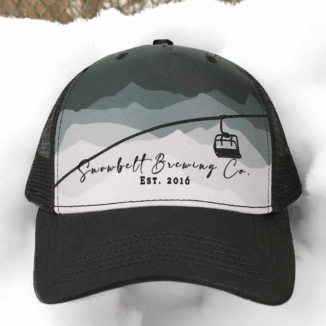 Snowbelt Brewing Co. Scenic Trucker Hat – Embroidered - DecalFreakz