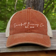 Snowbelt Brewing Co. Texas Orange Mesh - Back Cap - DecalFreakz
