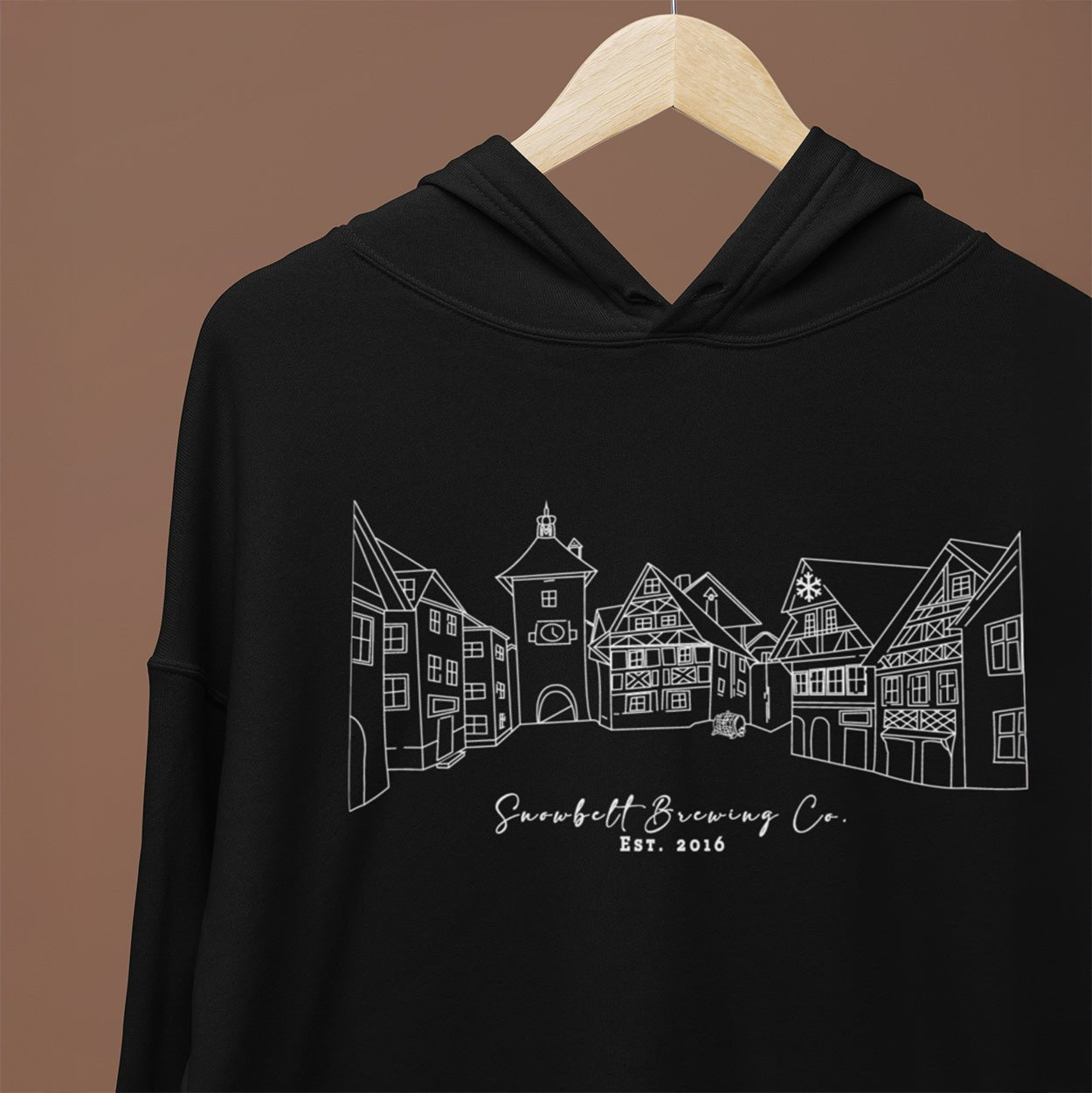 Snowbelt Brewing Co. Townscape Hoodie - DecalFreakz