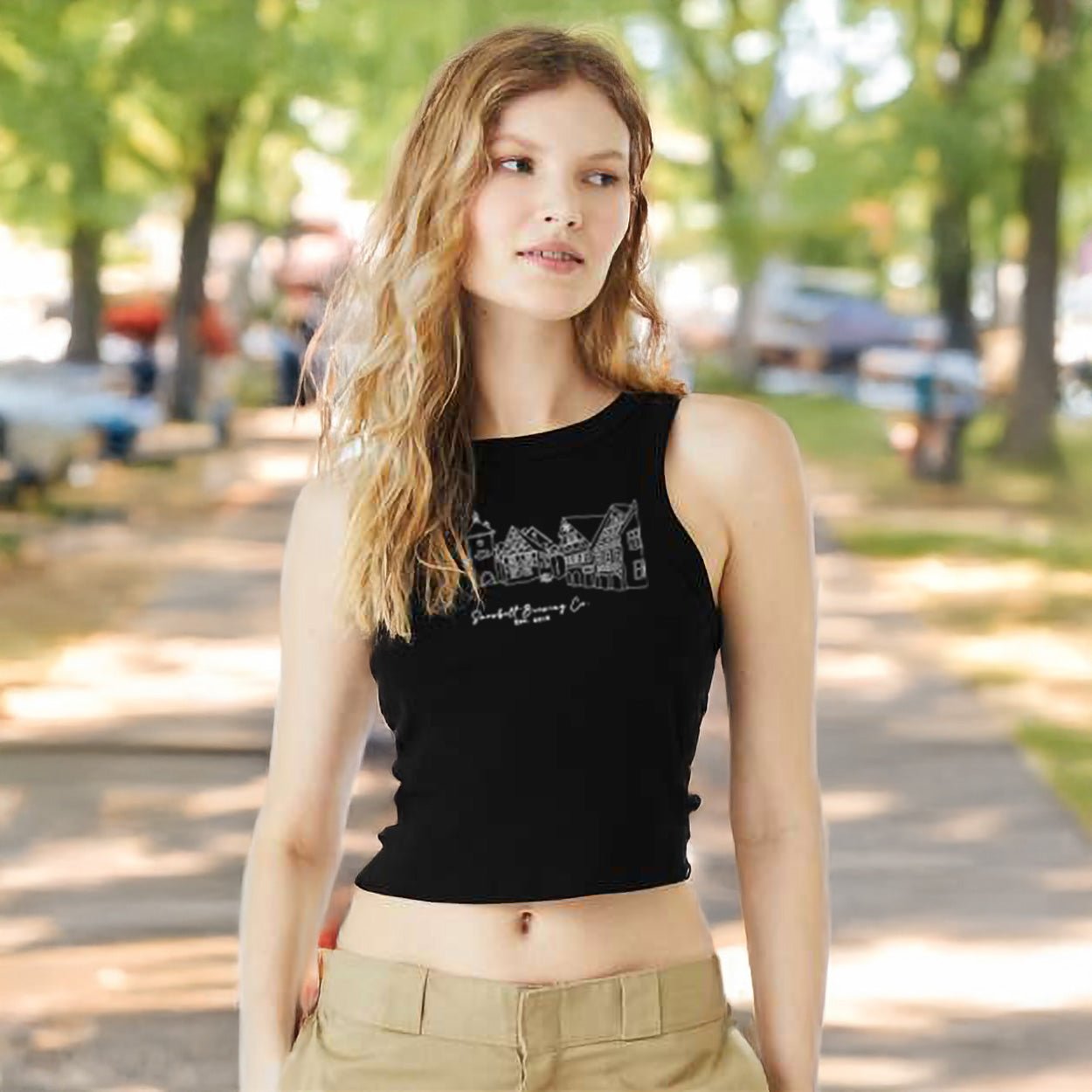 Snowbelt Brewing Fitted Crop Tank - DecalFreakz