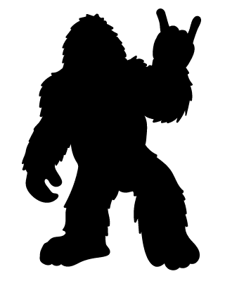 Squatch Rock On Decal - DecalFreakz