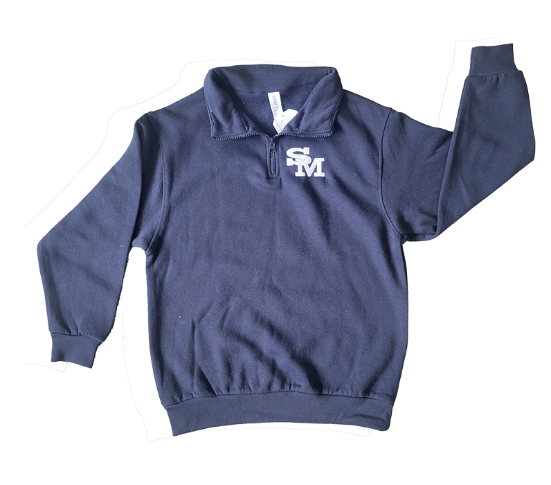 St Mary 1/4 Zip Sweatshirt - DecalFreakz