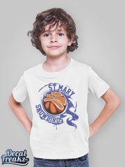 St. Mary Basketball Flame Shirt - DecalFreakz