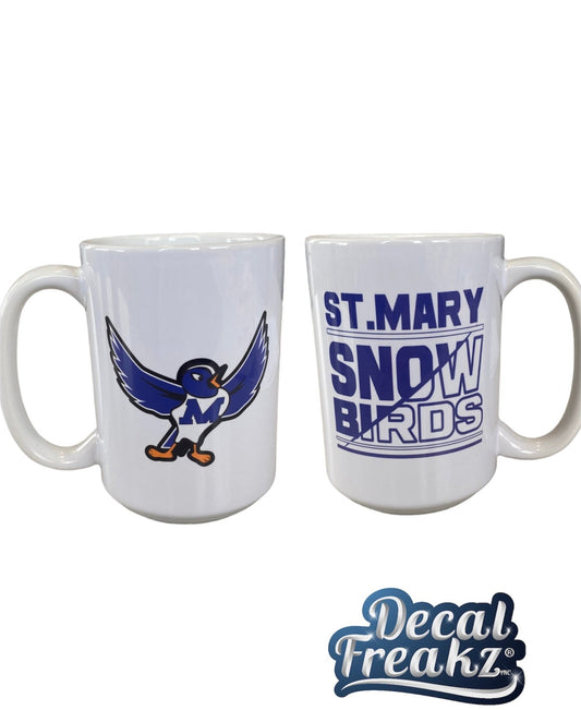 St. Mary Snowbirds 15oz Coffee Cup - DecalFreakz