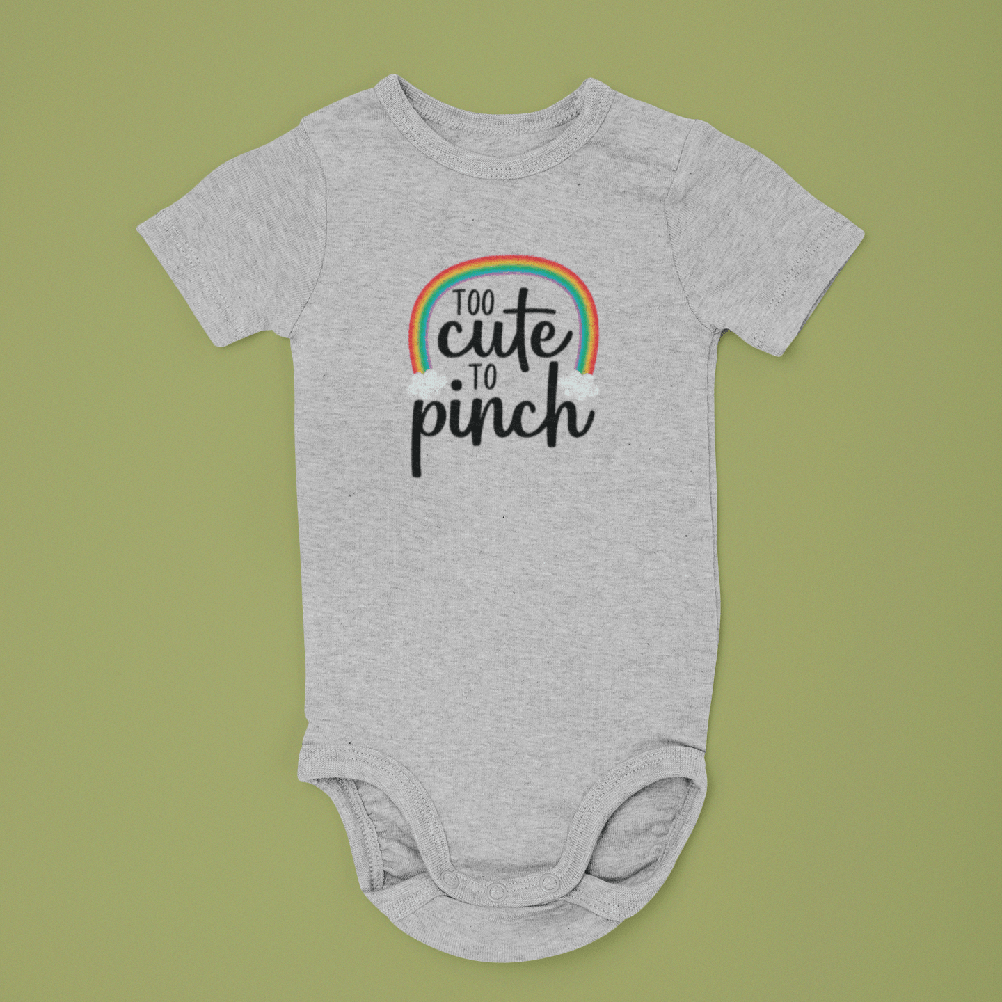 Too Cute To Pinch Onesie & Tee - DecalFreakz