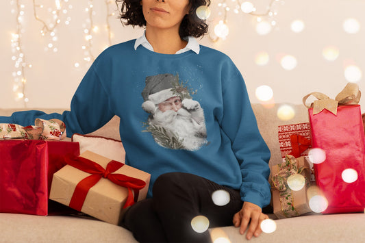 Vintage Santa Sweatshirt - DecalFreakz